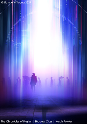Shadow Class book cover initial background render by Hardy Fowler