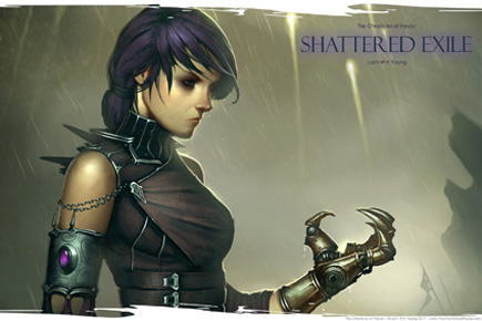 Shattered Exile wallpaper digital art by Hardy Fowler